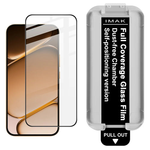 IMAK For OnePlus Turbo 6X Pro 5G Tempered Glass Full Screen Protector Full Glue Film with Dust-free Installation Tool (Fingerprint Unlock) - Black - 1