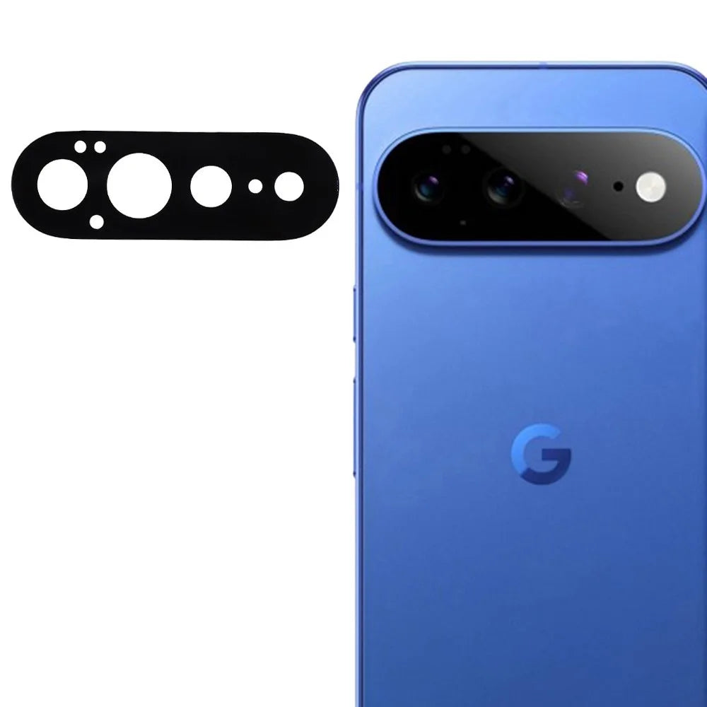 For Google Pixel 11 Pro XL Tempered Glass Lens Protector Silk Printing Camera Lens Film - Black - 1