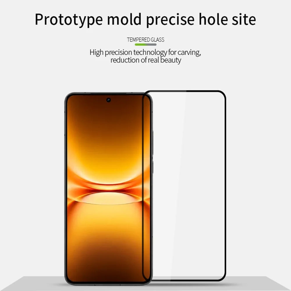 PINWUYO for vivo iQOO 15T 5G Tempered Glass Film  JK Series-2 9H Full Glue Full Screen Protector - Black - 3