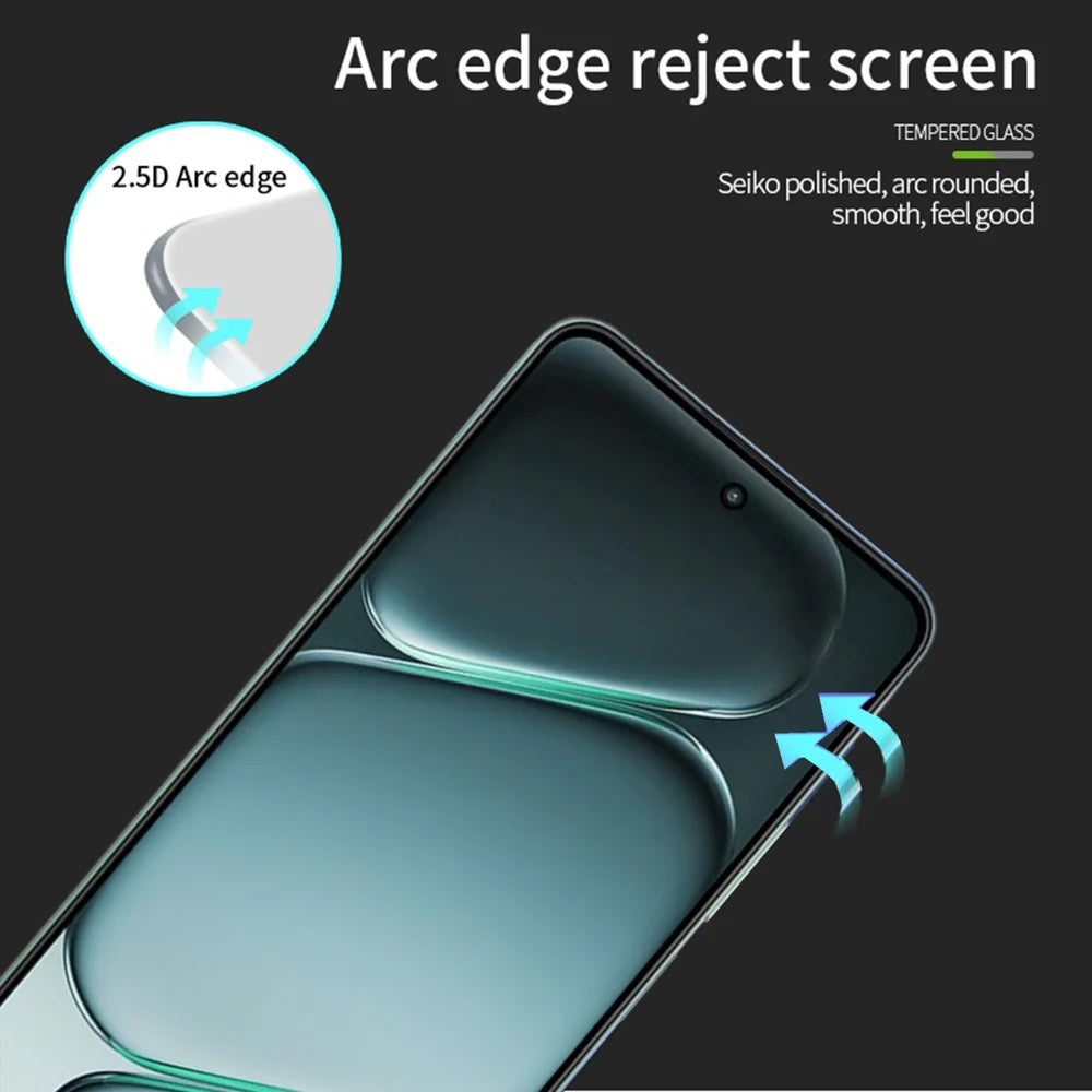 PINWUYO for OnePlus Turbo 6X 5G Tempered Glass Film  JK Series-2 9H Full Glue Full Screen Protector - Black - 2