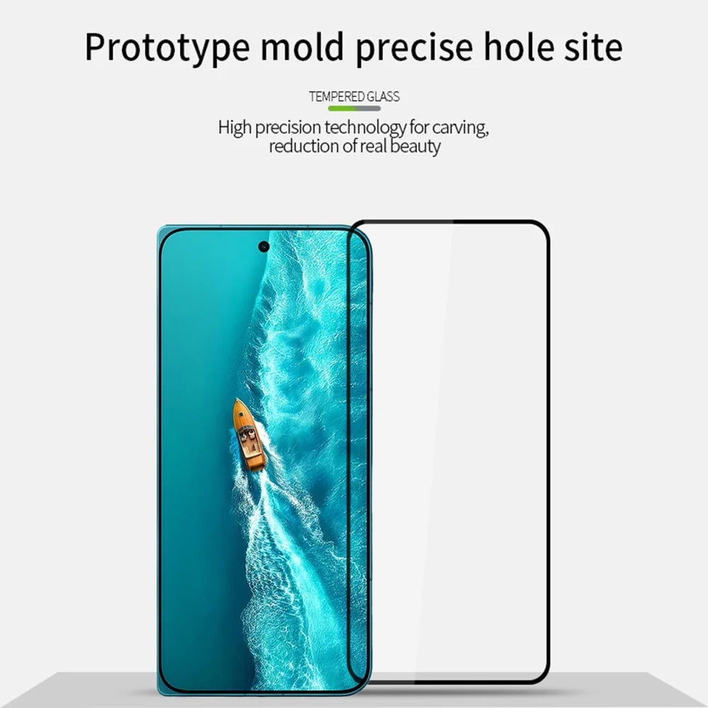 PINWUYO for vivo X Fold6 5G Tempered Glass Film  JK Series-2 9H Full Glue Full Screen Protector - Black - 3