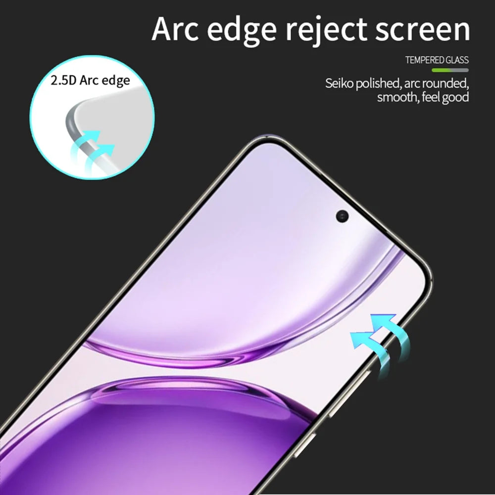 PINWUYO for Honor X70 Pro Max 5G Tempered Glass Film  JK Series-2 9H Full Glue Full Screen Protector - Black - 2