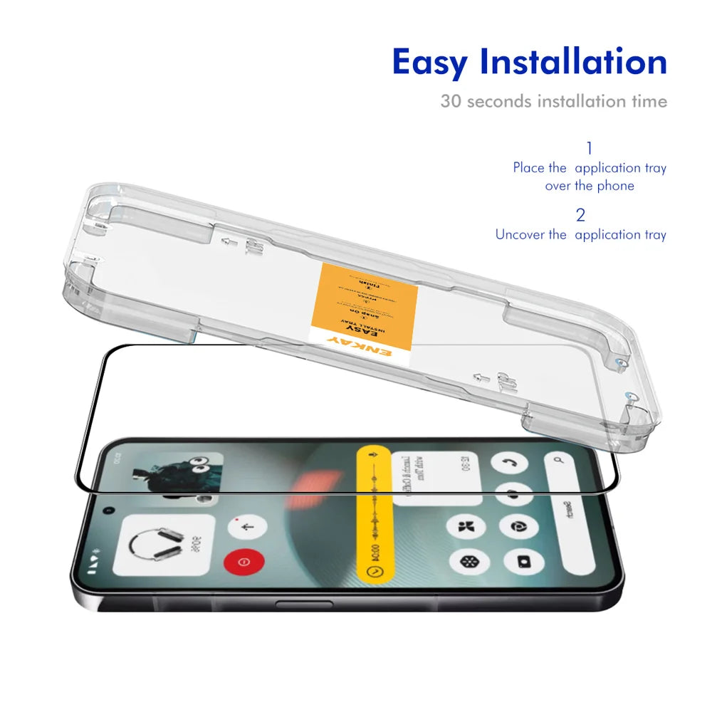 HAT PRINCE for Nothing Phone (4a) Pro / Nothing Phone (4a) HD Clear Film ENKAY  Full Coverage Full Glue Tempered Glass Screen Protector with Installation Tool - Transparent - 2