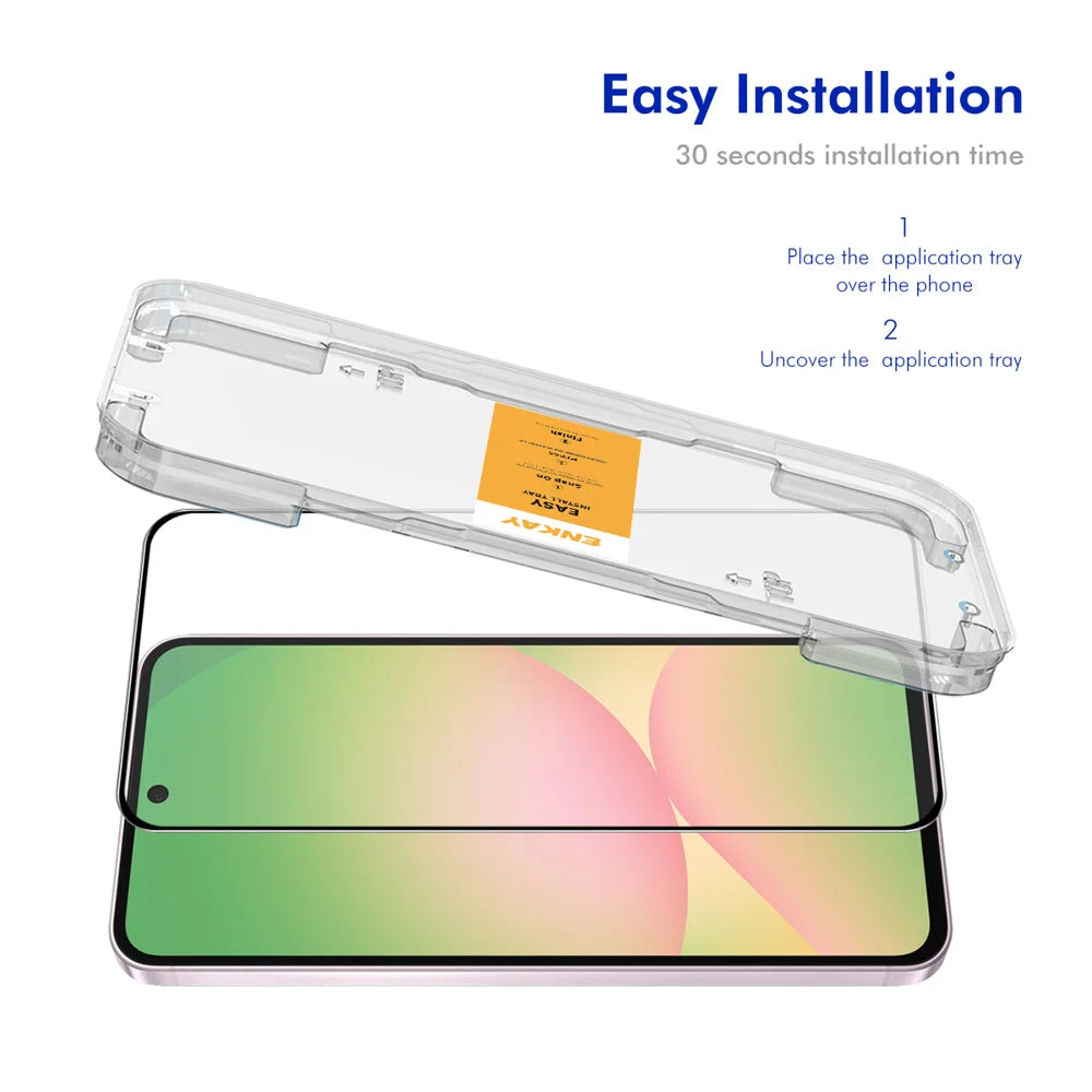 HAT PRINCE for Samsung Galaxy A27 5G HD Clear Film ENKAY  Full Coverage Full Glue Tempered Glass Screen Protector with Installation Tool - Transparent - 2