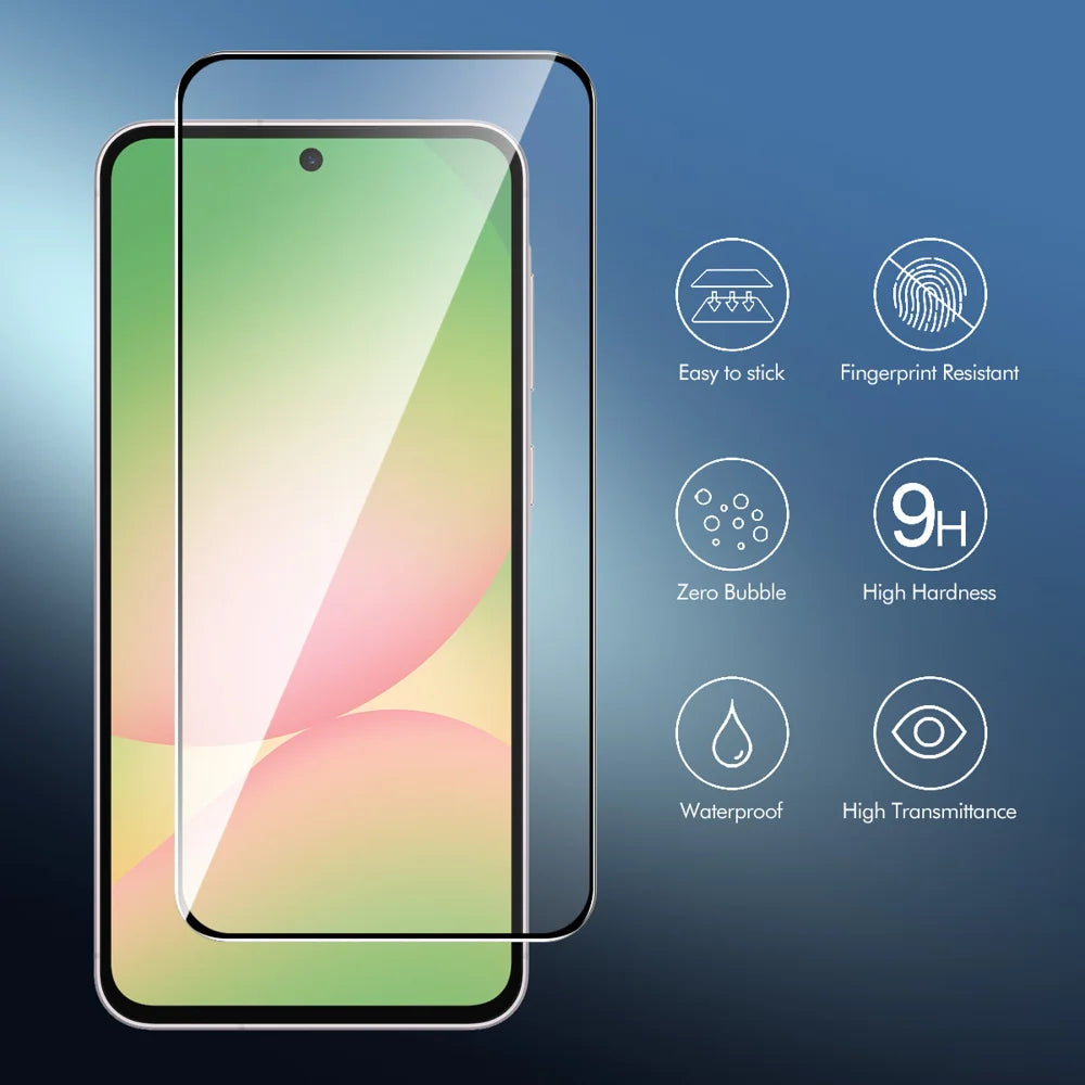 HAT PRINCE for Samsung Galaxy A27 5G HD Clear Film ENKAY  Full Coverage Full Glue Tempered Glass Screen Protector with Installation Tool - Transparent - 3