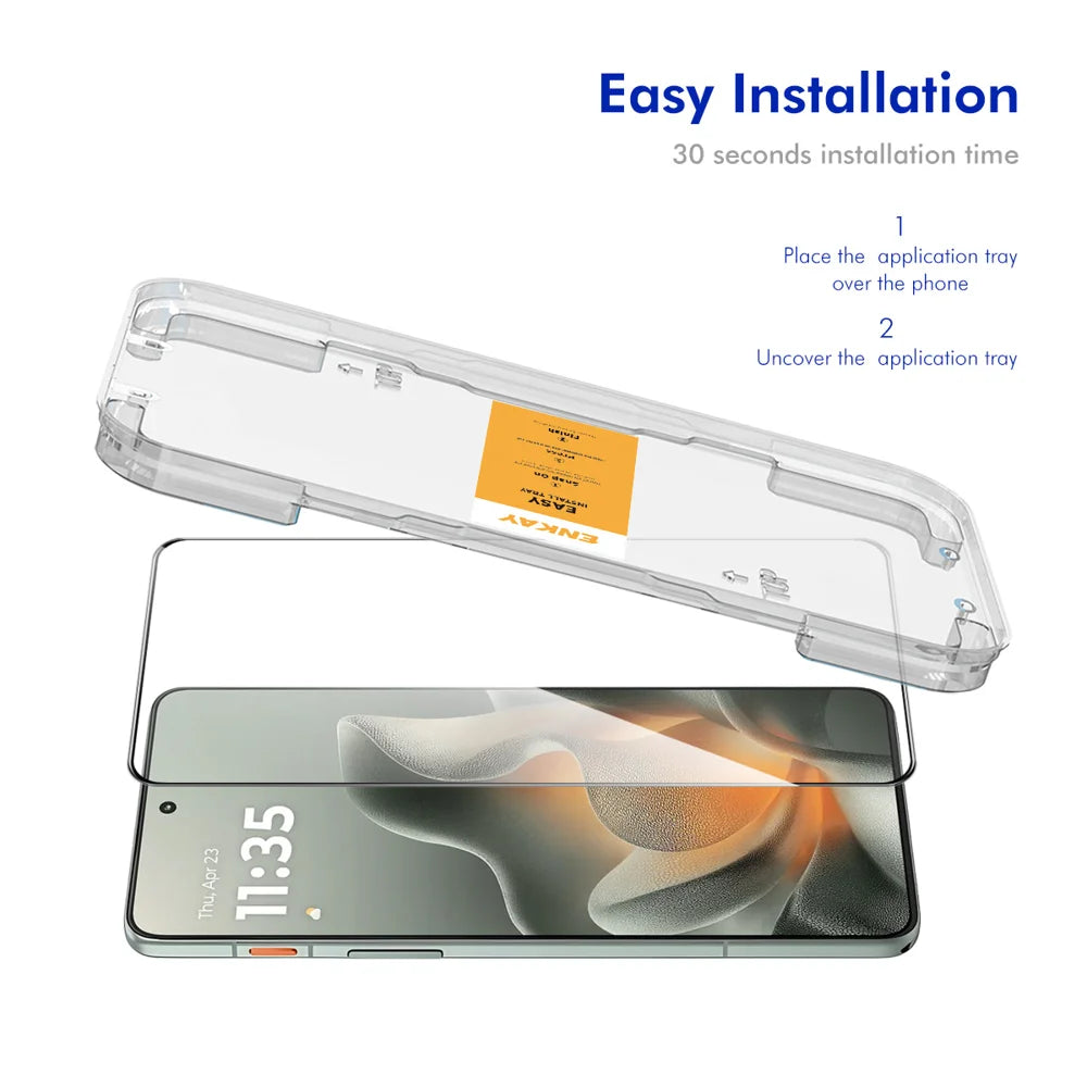 HAT PRINCE for Motorola Edge (2026) HD Clear Film ENKAY  Full Coverage Full Glue Tempered Glass Screen Protector with Installation Tool - Transparent - 2