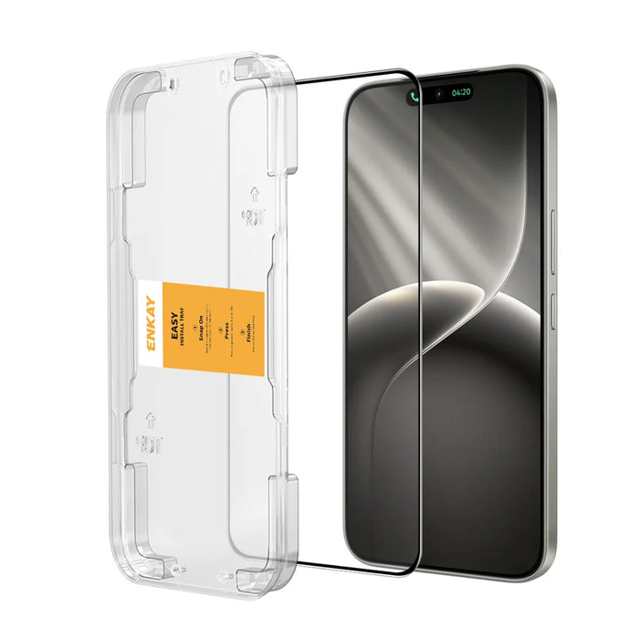 HAT PRINCE for TECNO Camon 50 4G HD Clear Film ENKAY  Full Coverage Full Glue Tempered Glass Screen Protector with Installation Tool - Transparent - 1