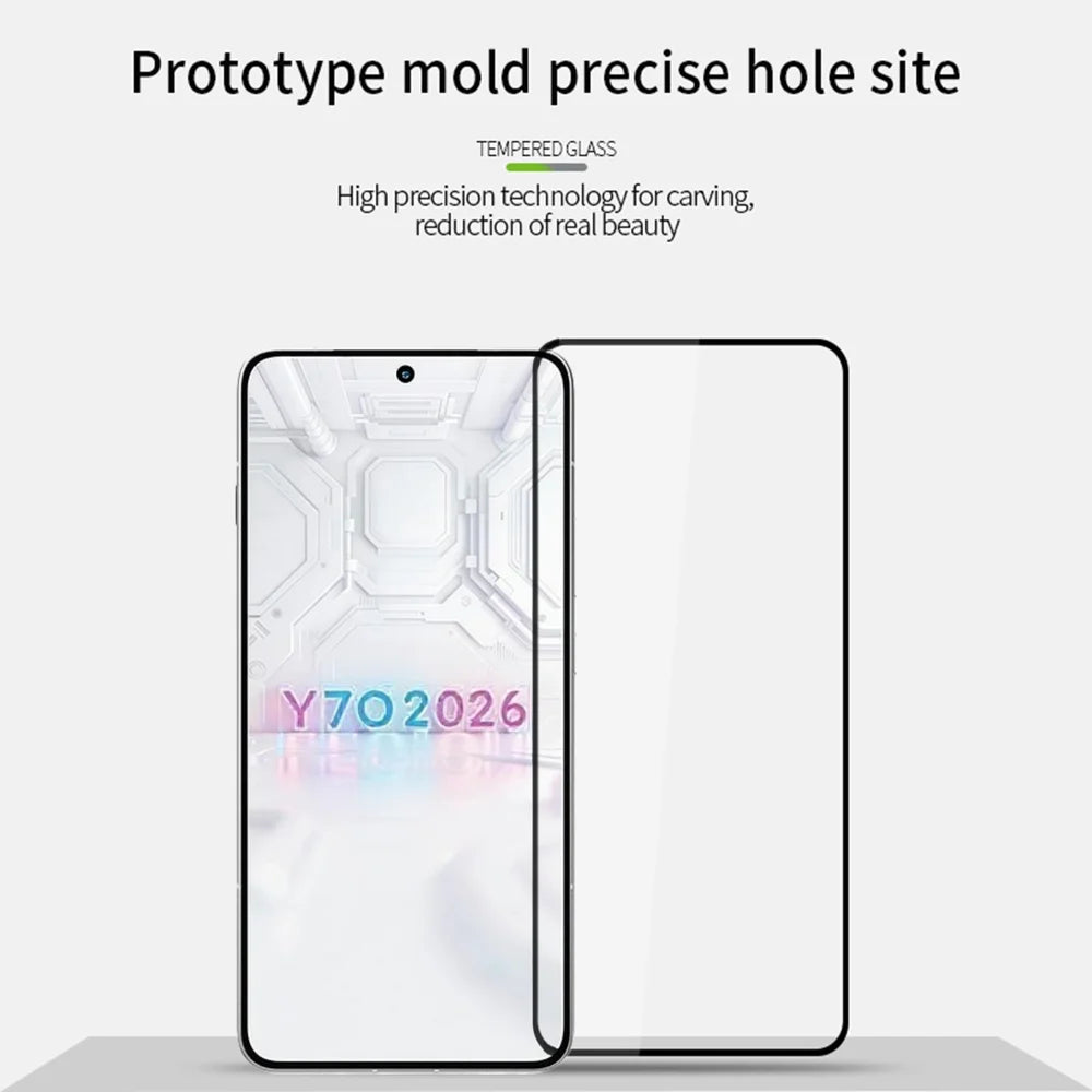 MOFI for Lenovo Legion Y70 (2026) Screen Protector 9H Full Glue Full Coverage High Aluminum-Silicon Glass Film - Black - 3