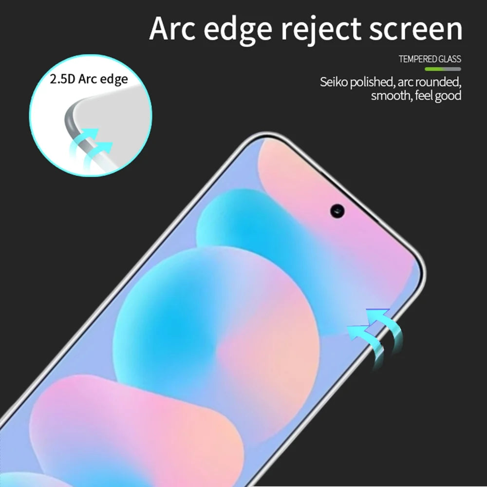 MOFI for Huawei nova 16 5G Screen Protector 9H Full Glue Full Coverage High Aluminum-Silicon Glass Film - Black - 2