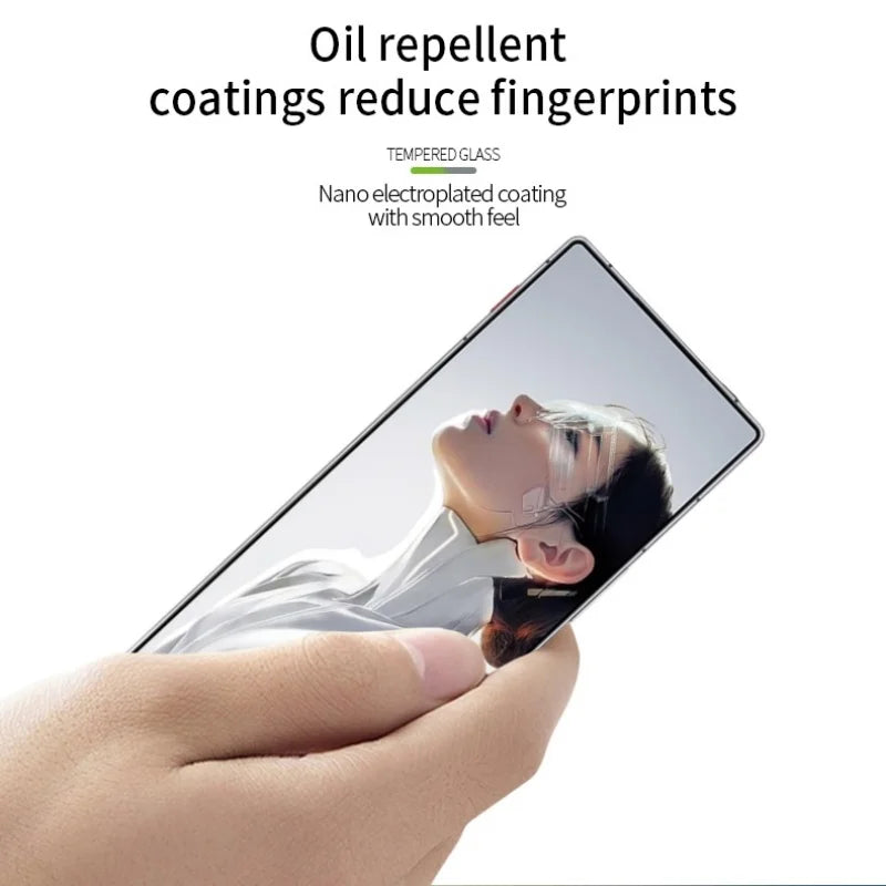 MOFI for ZTE nubia RedMagic 11 Air 5G Screen Protector 9H Full Glue Full Coverage High Aluminum-Silicon Glass Film - Black - 4
