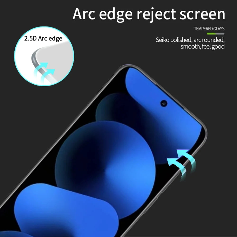MOFI for Huawei nova 16 Pro 5G Screen Protector 9H Full Glue Full Coverage High Aluminum-Silicon Glass Film - Black - 2