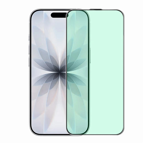 RURIHAI For iPhone 17 / 16 Pro Screen Protector AR Anti-Reflection High Aluminium-Silicon Glass Eye Protection Film - Transparent - 1