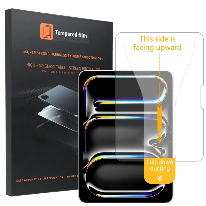 For iPad Pro 11 (2025) / (2024) HD Clear Full Screen Protector Tempered Glass Flim with Dust-free Installation Tool - Transparent - 1
