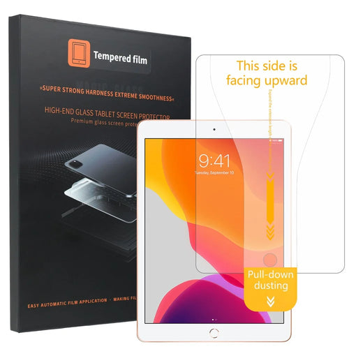 For iPad 10.2 (2019)  /  (2020)  /  (2021) HD Clear Full Screen Protector Tempered Glass Flim with Dust-free Installation Tool - Transparent - 1