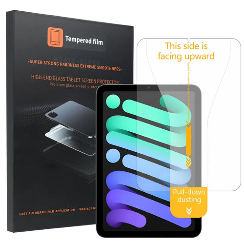 For iPad mini (2021)  /  (2024) HD Clear Full Screen Protector Tempered Glass Flim with Dust-free Installation Tool - Transparent - 1