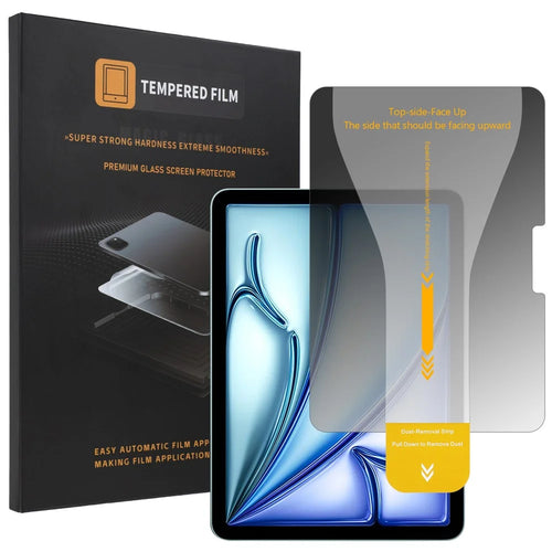 For iPad Air 11 (2026)  /  (2025)  /  (2024) 26° Anti-Spy Full Screen Protector Tempered Glass Film with Dust-free Installation Tool - Black - 1