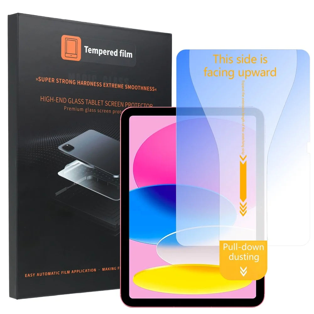 For iPad 10.9 (2022)  /  iPad (2025) Anti Blue Ray Full Screen Protector Tempered Glass Film with Dust-free Installation Tool - Transparent - 1