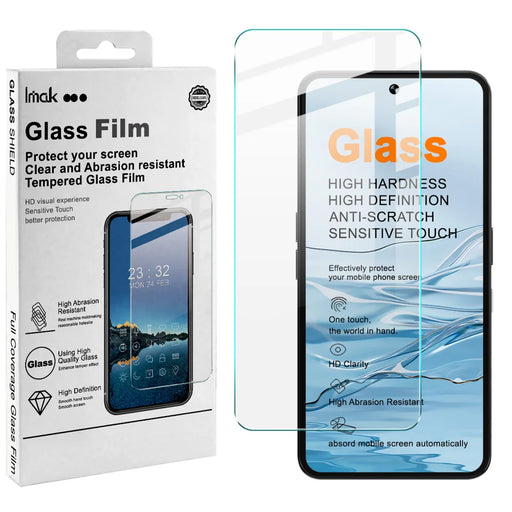 IMAK for Natural AI Phone H Series Screen Protector Tempered Glass Film (Not Complete Coverage) (Fingerprint Unlock) - Transparent - 2