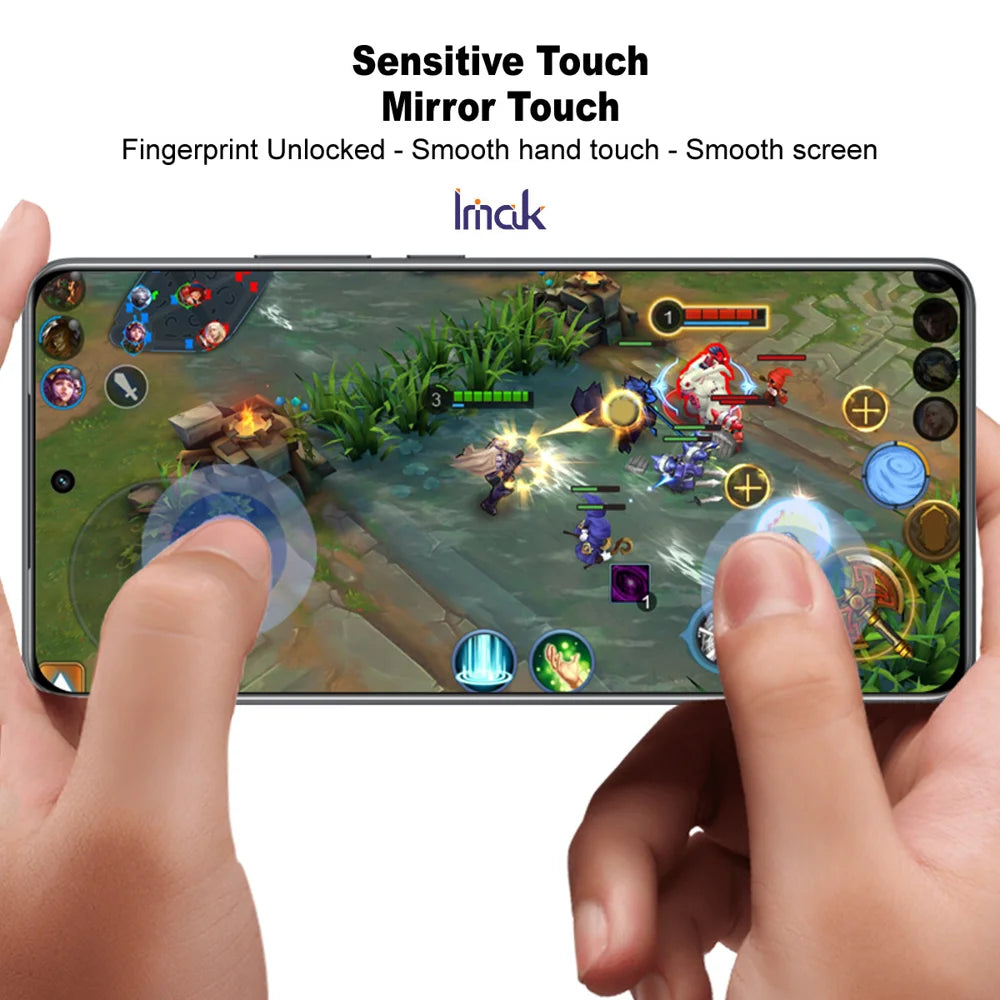 IMAK for Natural AI Phone H Series Screen Protector Tempered Glass Film (Not Complete Coverage) (Fingerprint Unlock) - Transparent - 4