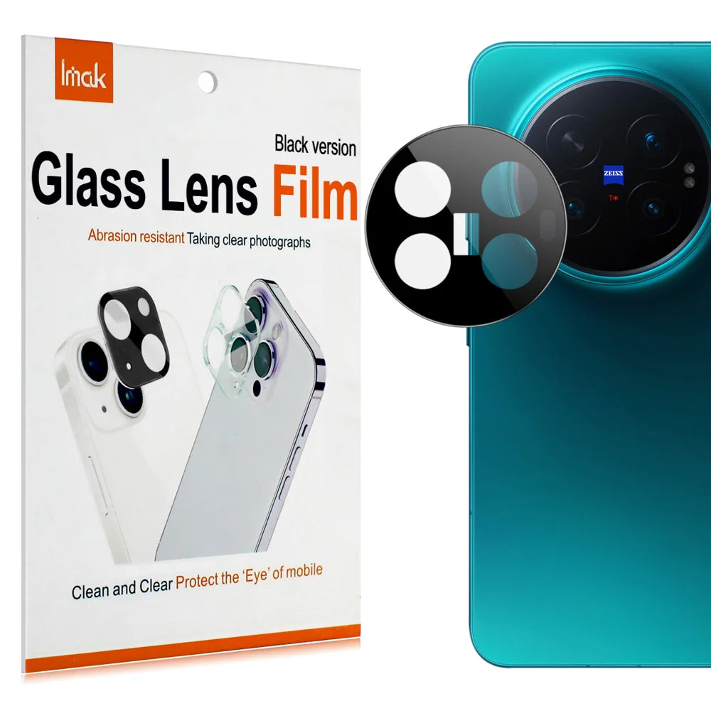 IMAK for vivo X Fold6 5G Camera Lens Protector Tempered Glass HD Clear Full Cover Lens Film - Black - 2