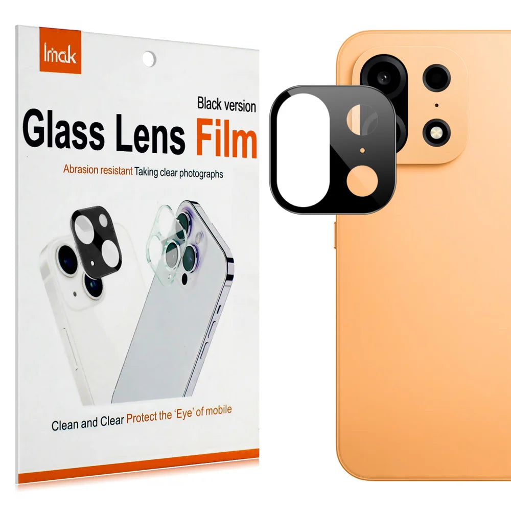 IMAK for OnePlus Turbo 6X Pro 5G Camera Lens Protector Tempered Glass HD Clear Full Cover Lens Film - Black - 2