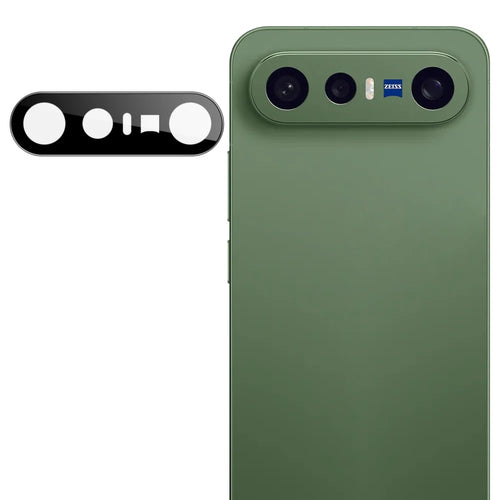 IMAK for vivo X300 FE 5G Camera Lens Protector Tempered Glass HD Clear Full Cover Lens Film (ZEISS Edition) - Black - 1