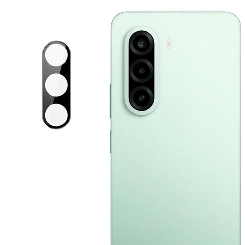 IMAK for OnePlus Nord CE6 Lite 5G / OnePlus Turbo 6X 5G / Realme P4x 5G (India) Camera Lens Protector Tempered Glass HD Clear Full Cover Lens Film - Black - 1