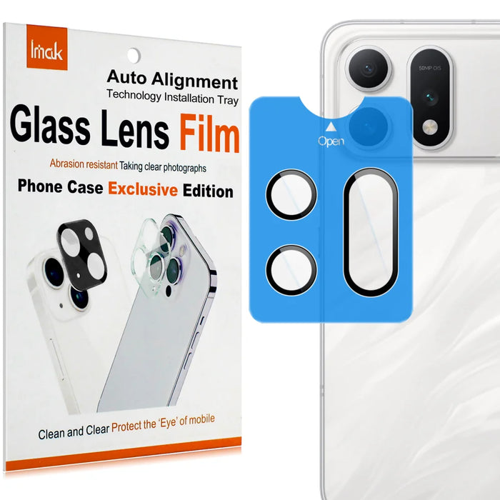 IMAK for Honor Win Turbo 5G Tempered Glass Camera Lens Protector with Self Positioning Frame (Complete Covering) - Transparent - 2