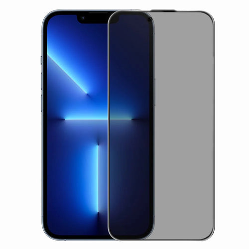 RURIHAI For iPhone 14 Plus  /  13 Pro Max Privacy Screen Protector AR Anti-Reflective High Aluminium-Silicon Glass Film - Black - 1