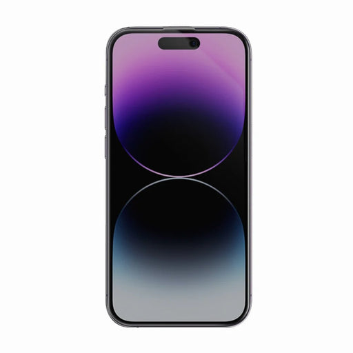 RURIHAI For iPhone 14 Pro Max Privacy Screen Protector AR Anti-Reflective High Aluminium-Silicon Glass Film - Black - 2