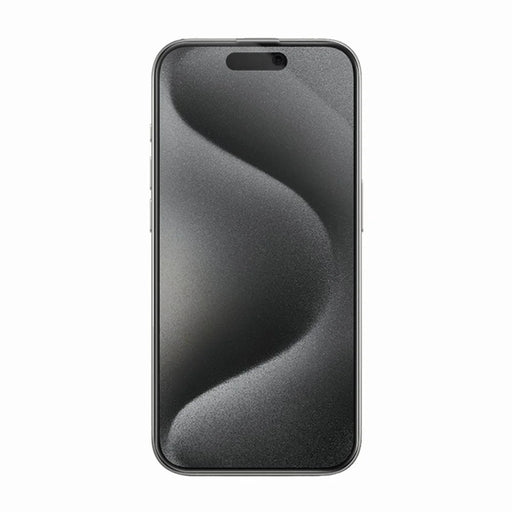 RURIHAI For iPhone 15 Pro Privacy Screen Protector AR Anti-Reflective High Aluminium-Silicon Glass Film - Black - 2