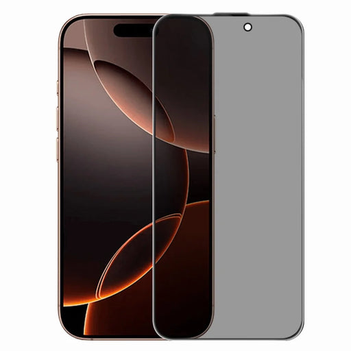 RURIHAI For iPhone 16 Pro Max Privacy Screen Protector AR Anti-Reflective High Aluminium-Silicon Glass Film - Black - 1