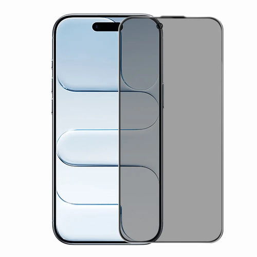 RURIHAI For iPhone Air Privacy Screen Protector AR Anti-Reflective High Aluminium-Silicon Glass Film - Black - 1