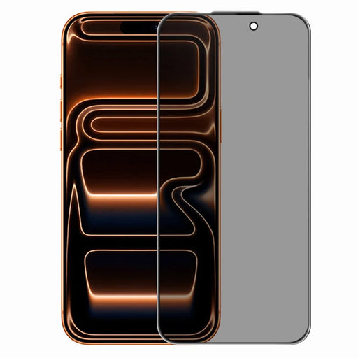RURIHAI For iPhone 17 Pro Max Privacy Screen Protector AR Anti-Reflective High Aluminium-Silicon Glass Film - Black - 1