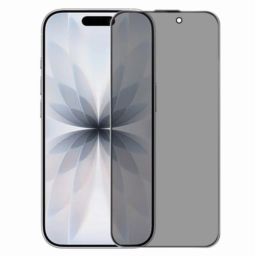 RURIHAI For iPhone 17 / 16 Pro Privacy Screen Protector AR Anti-Reflective High Aluminium-Silicon Glass Film - Black - 1