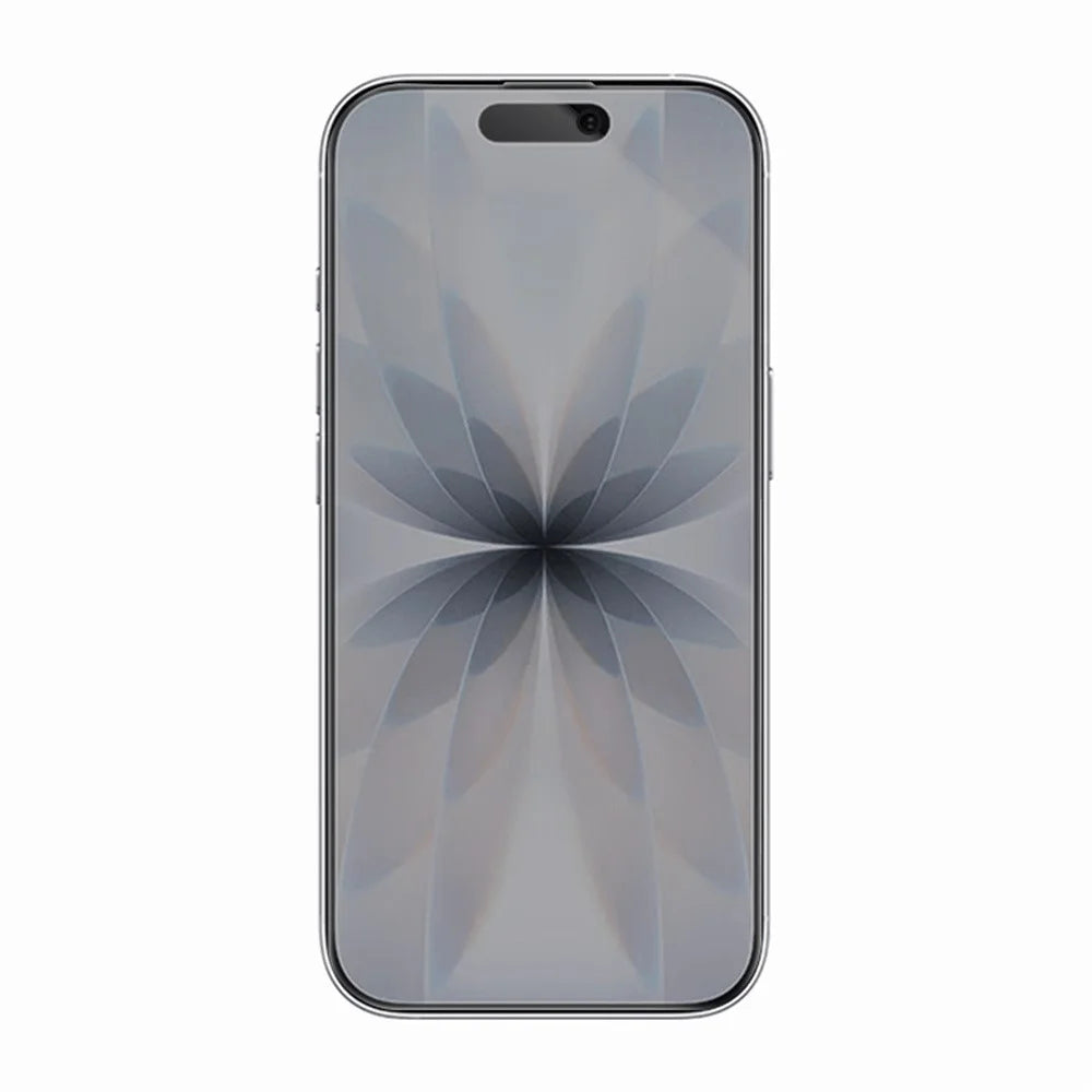 RURIHAI For iPhone 17 / 16 Pro Privacy Screen Protector AR Anti-Reflective High Aluminium-Silicon Glass Film - Black - 2