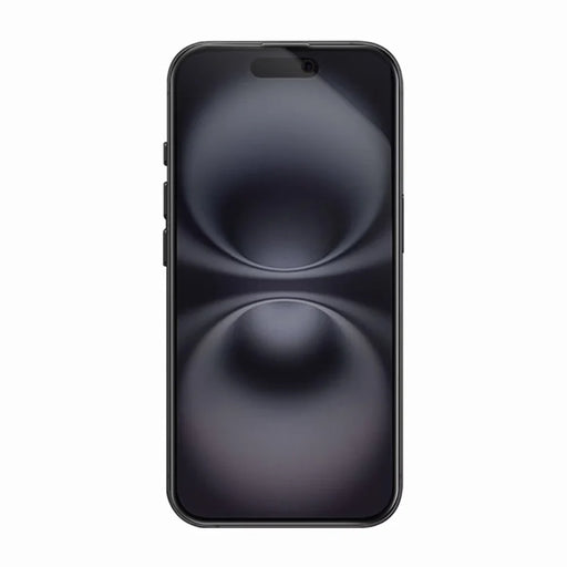 RURIHAI For iPhone 16 / 15 Privacy Screen Protector AR Anti-Reflective High Aluminium-Silicon Glass Film - Black - 2