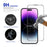 RURIHAI For iPhone 14 Pro Max Full Screen Protector AR Anti-Reflective HD Clear Tempered Glass Flim - Transparent - 3