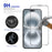 RURIHAI For iPhone 15 Plus  /  16 Plus Full Screen Protector AR Anti-Reflective HD Clear Tempered Glass Flim - Transparent - 3