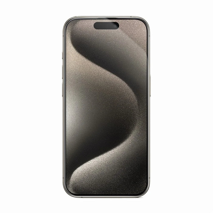 RURIHAI For iPhone 15 Pro Max Full Screen Protector AR Anti-Reflective HD Clear Tempered Glass Flim - Transparent - 2