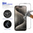 RURIHAI For iPhone 15 Pro Max Full Screen Protector AR Anti-Reflective HD Clear Tempered Glass Flim - Transparent - 3