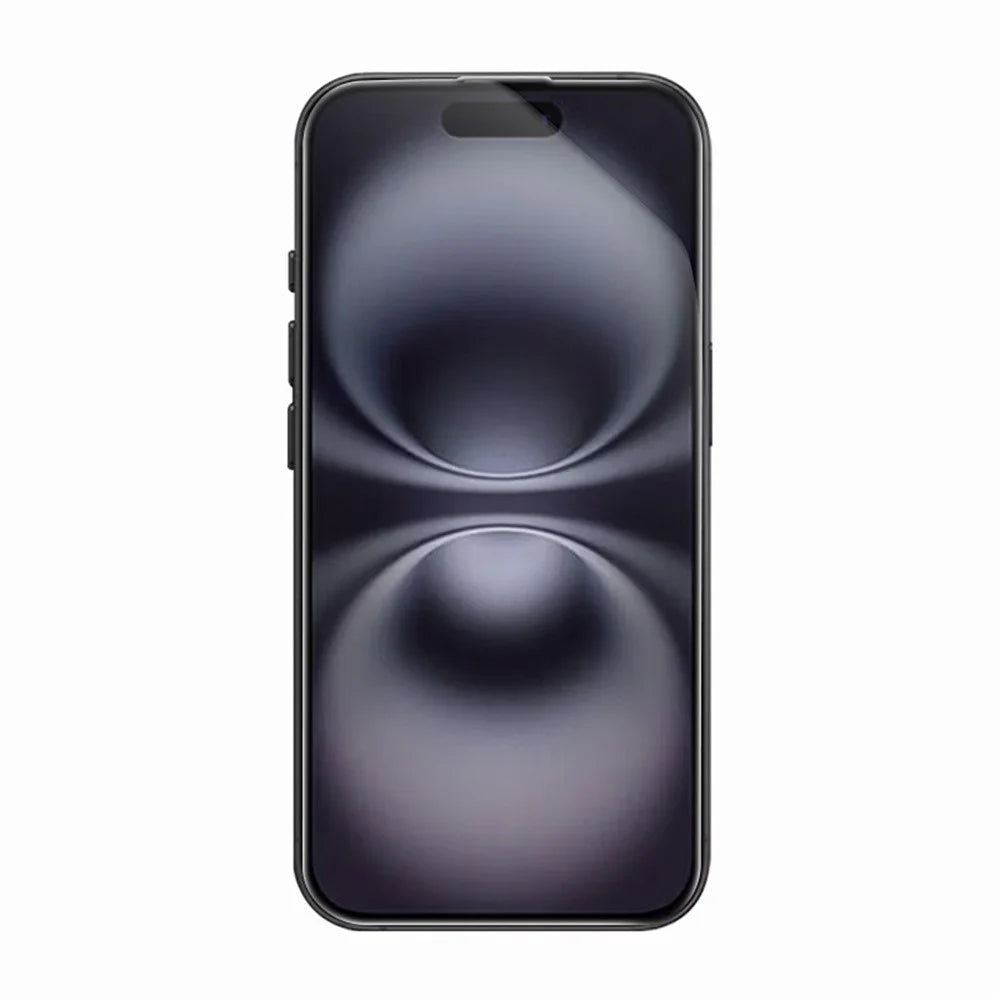 RURIHAI For iPhone 15  /  16 Full Screen Protector AR Anti-Reflective HD Clear Tempered Glass Flim - Transparent - 2