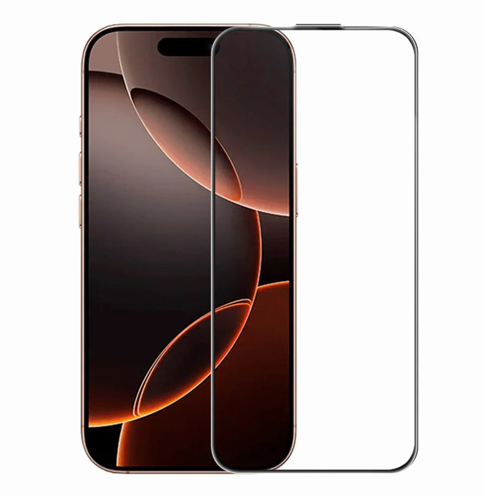 RURIHAI For iPhone 16 Pro Max Full Screen Protector AR Anti-Reflective HD Clear Tempered Glass Flim - Transparent - 1