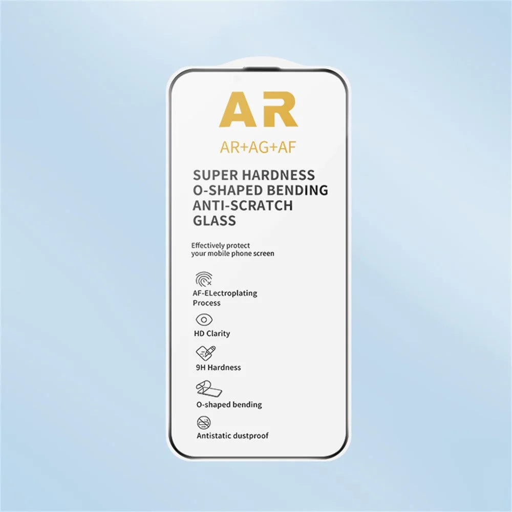 RURIHAI For iPhone Air Full Screen Protector AR Anti-Reflective HD Clear Tempered Glass Flim - Transparent - 6