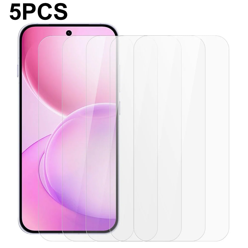 5Pcs For Oppo Reno16 5G (Global)  /  Reno16 Pro 5G (Global) Front Screen Protector 0.3mm 2.5D Tempered Glass Film, Not Full Covering - Transparent - 1