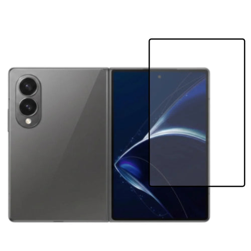For Samsung Galaxy Z Fold8 Full Screen Protector Silk Printing Full Glue HD Clear Screen Film - Black - 1