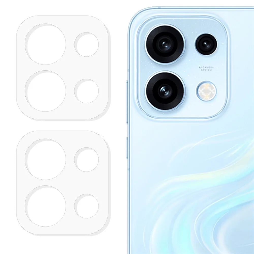 2Pcs For Oppo Reno16 Pro 5G (Global) Full Coverage Camera Lens Protector 3D Arc Edge Anti-Scratch Tempered Glass Lens Film - Transparent - 1