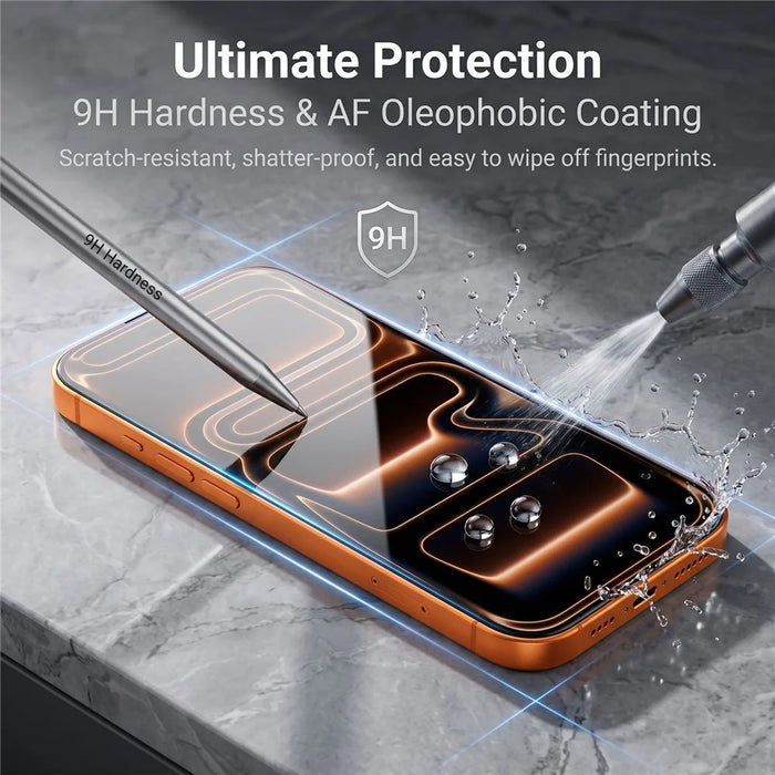 For iPhone 17 Pro Max Privacy Screen Protector AR Anti-Reflective High Aluminium-silicon Glass Anti-Spy Film - 4