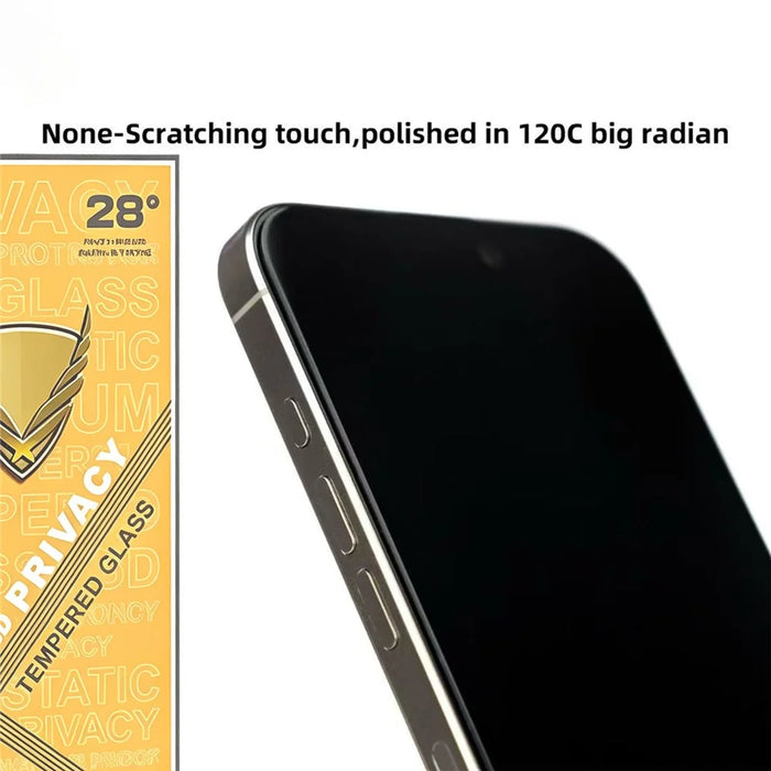 10Pcs for iPhone 17 Pro Max Privacy Screen Protector 28° Anti-Spy Anti-Static High Aluminium-silicon Glass Film - 3