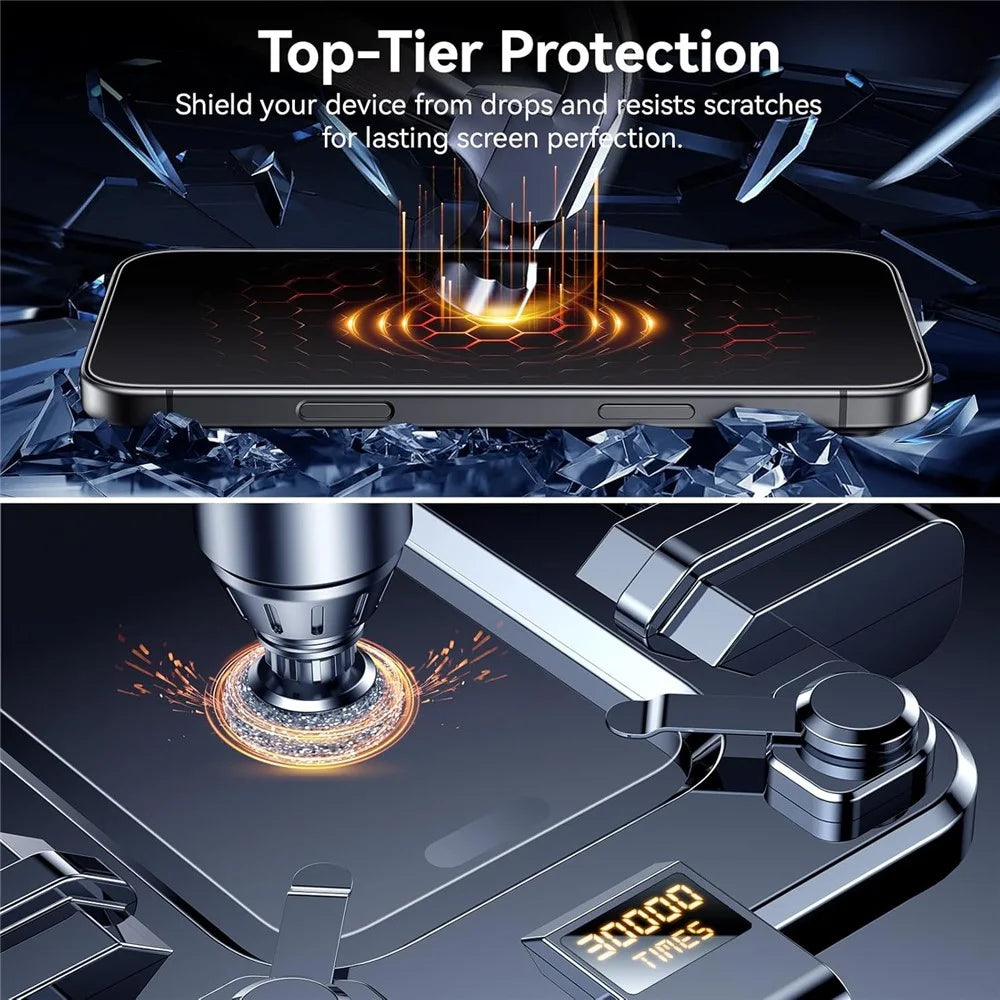 For iPhone 17 Pro Max Screen Protector Anti-Glare Matte Anti-Fingerprint Tempered Glass Film - 6